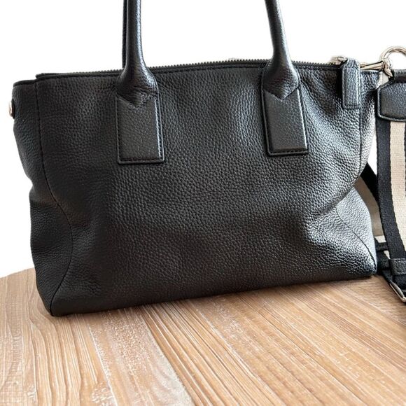 Marc Jacobs Gotham City Tote Crossbody Handbag Black Pebbled Leather - Picture 2 of 16